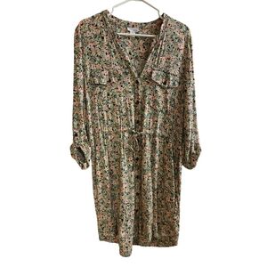 Tribal Jeans Micro Floral Print Dress Size M